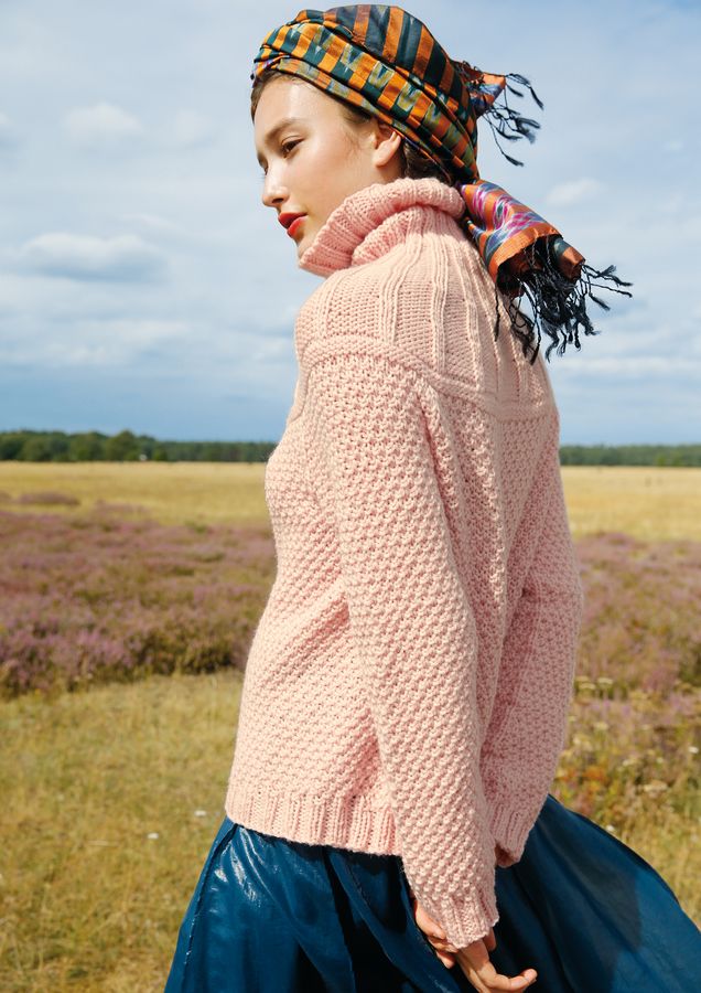 Набор для вязания свитера Розовый кварц с пряжи Спортлайф ggh R84M9 фото