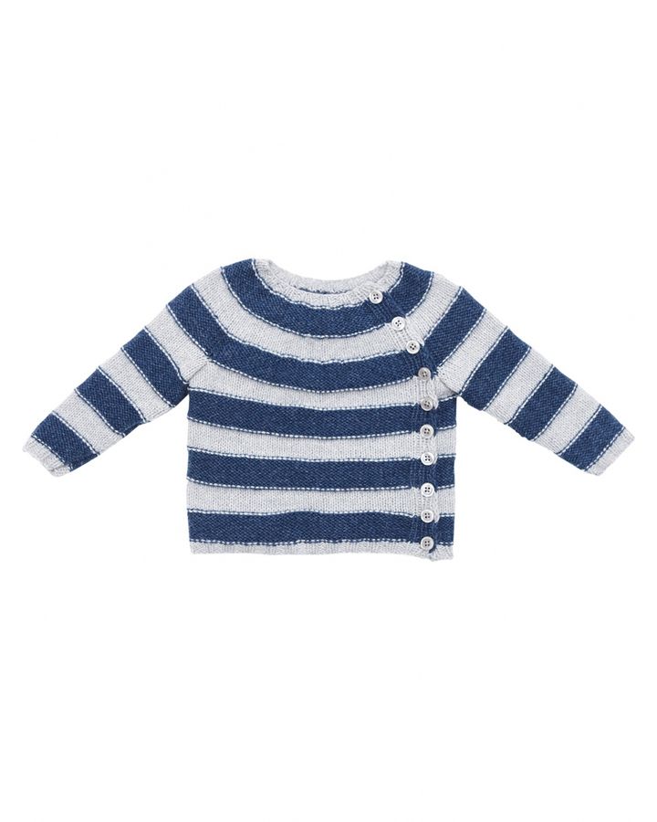 Набір для в'язання дитячого пуловера в полоску з пряжі Lamana Como LBaby02_01 фото