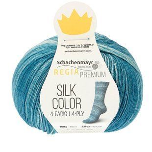 Пряжа Silk Color REGIA SilkC-65_синьо_зелений фото