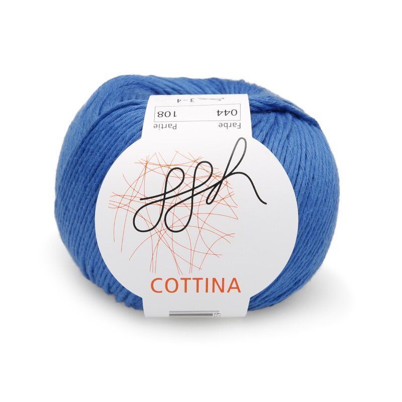 Пряжа Коттина (Cottina) Гигиха ggh Коттіна-044_королівський_синій фото