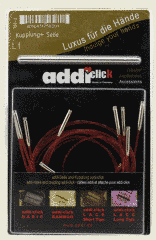 Набір кабелів addiClick Bamboo (5 червоних кабелів 40,50,60,80,100 + 1 з'єднувач) 758/7 фото