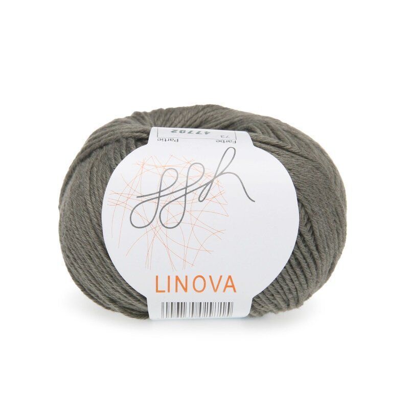 Пряжа Лінова (Linova) Гігіха ggh Лінова-073_хакі фото