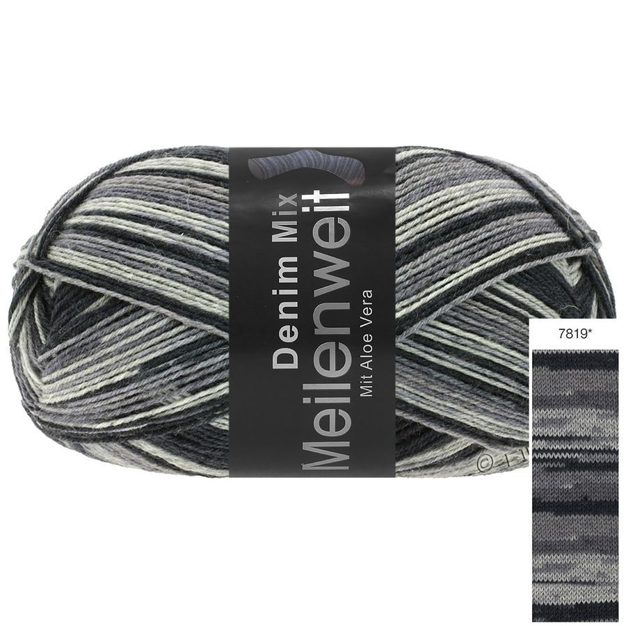 Пряжа MEILENWEIT Denim Mix Lana Grossa Denim-7819 фото