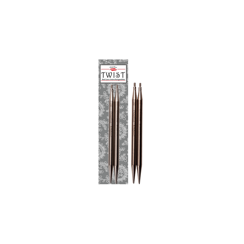 Сменные стальные спицы 10 см TWIST Lace ChiaoGoo, 3 мм, арт. 7504-000 7504 фото