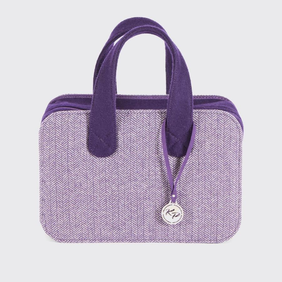 Сумка Snug Doctor Bag - фиолетовый твид и фетр (большая) KnitPro 12832 фото