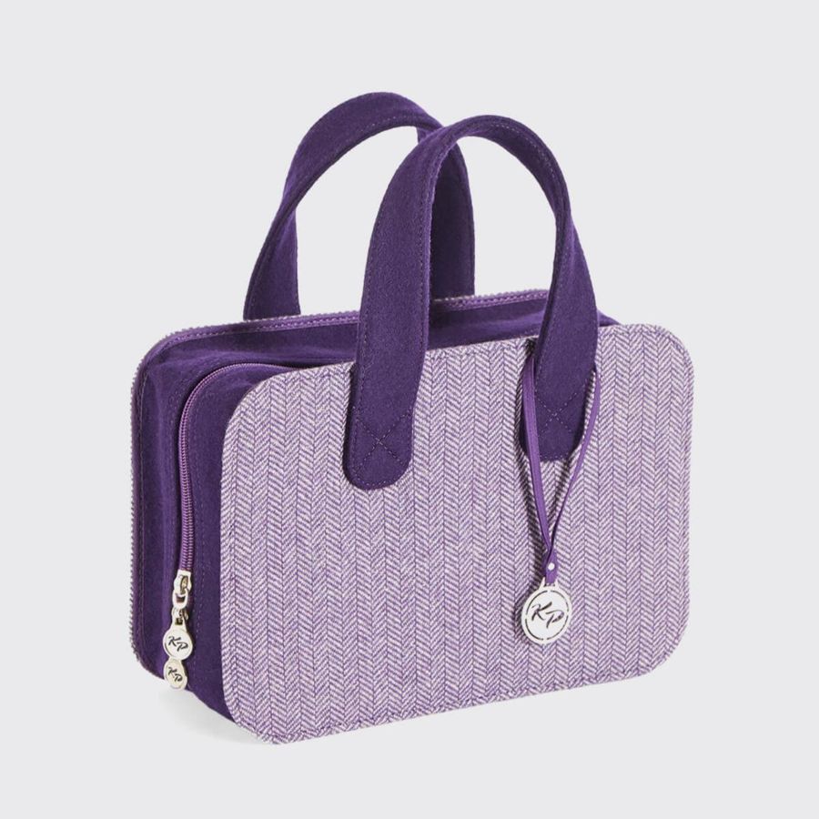 Сумка Snug Doctor Bag - фиолетовый твид и фетр (большая) KnitPro 12832 фото