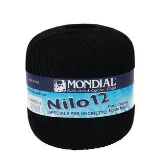 Пряжа Mondial NILO 12 Ніло_12-200_чорний фото