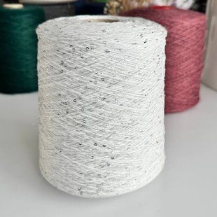 Пряжа Saturno Pecci Filati Naturali 36% лен, 13% котон, 51% PL с пайетками 310 м в 100 г Saturno фото
