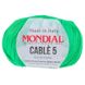 Пряжа Mondial CABLE 5 Кабле_5-49_кислотно_зелений фото