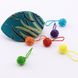 Футляр каркасный для мелочей Вареник с цветными маркерами-шариками, HiyaHiya 311166-бірюза фото