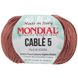 Пряжа Mondial CABLE 5 Кабле_5-259_червоне_дерево фото