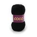 Пряжа Коко (Coco) Віта котон Коко-3852_чорний фото