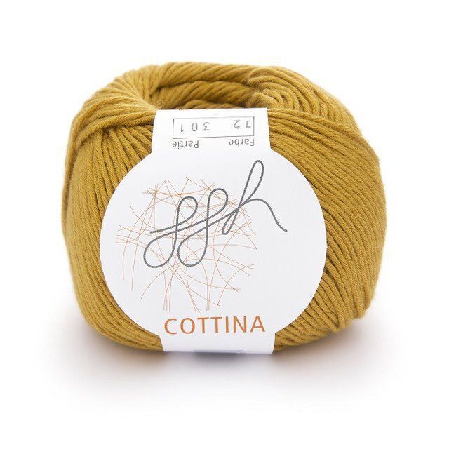 Пряжа Коттина (Cottina) Гигиха ggh Коттіна-012_золота_охра фото