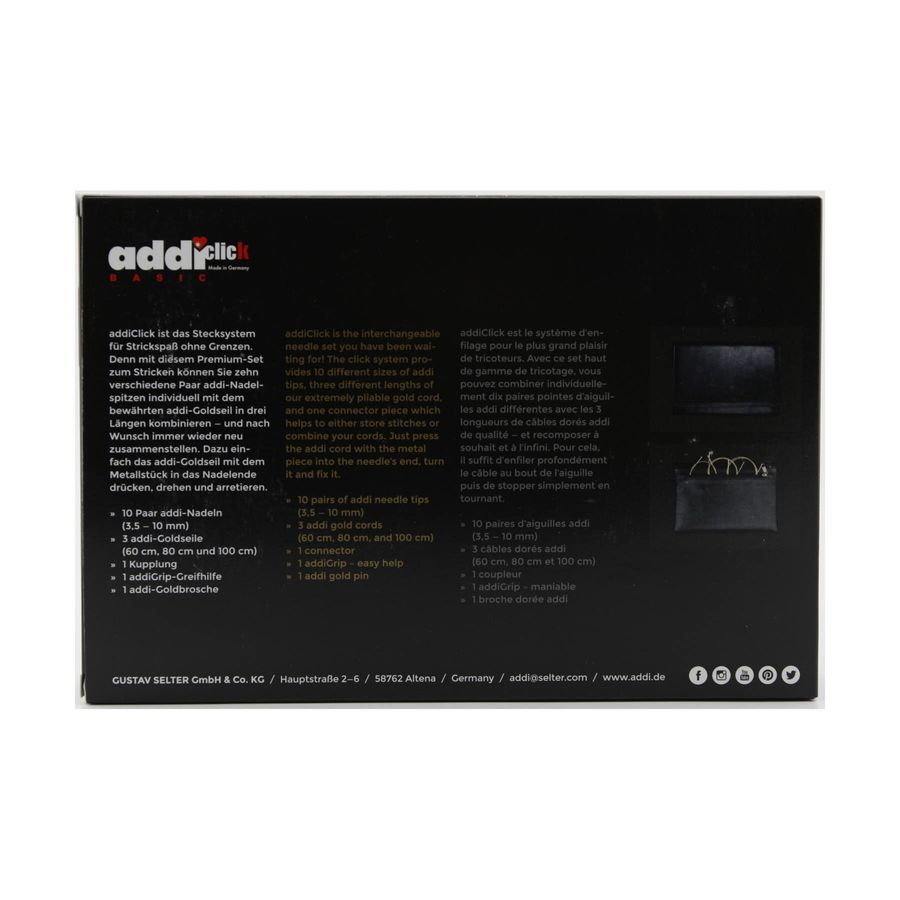Набор спиц Addi CLICK-BASIC 650-7 фото