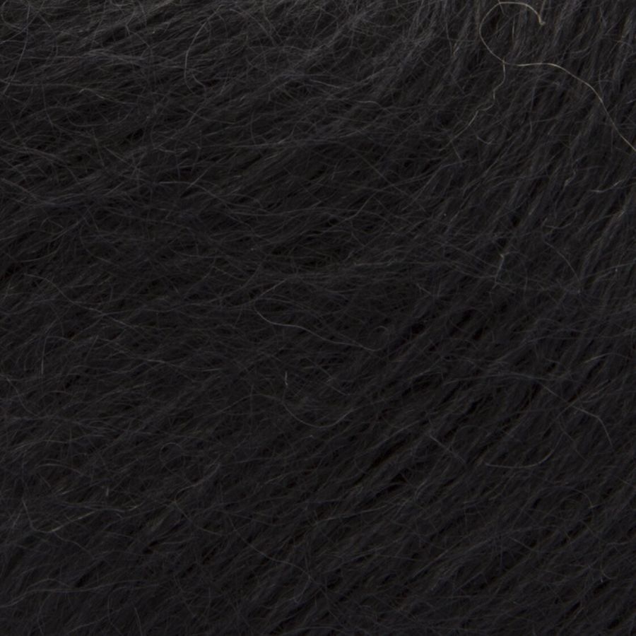 Пряжа Сури Альпака (Suri Alpaka) Гигиха ggh СуріАльпака-001_чорний фото