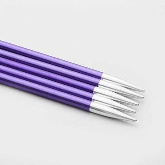 Набір шкарпеткових алюмінієвих спиць 20 см Deluxe Zing KnitPro