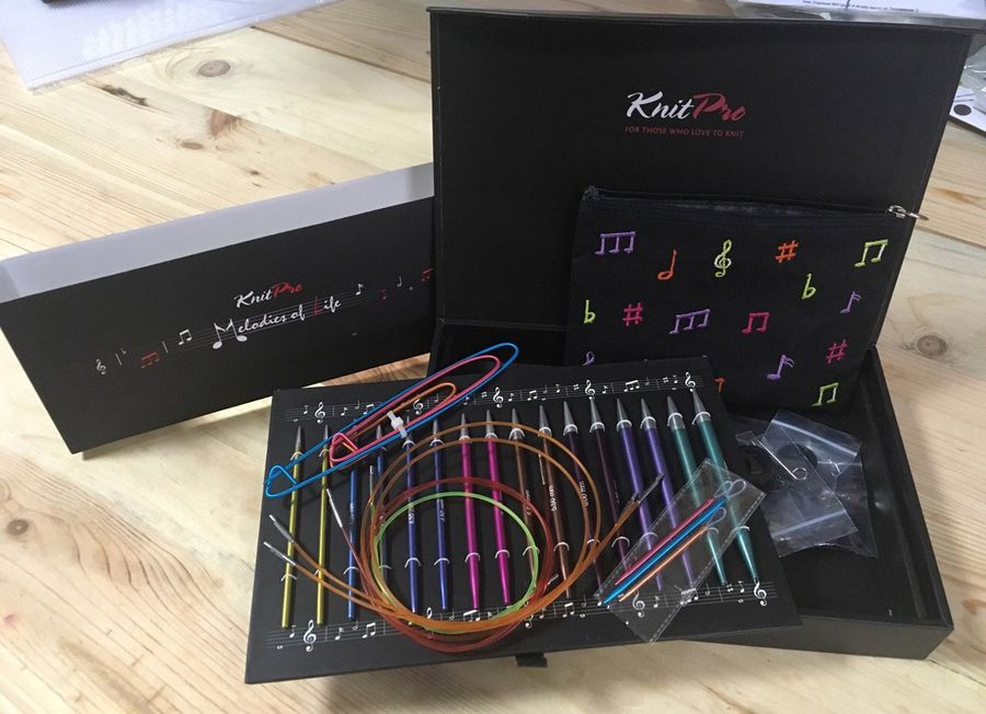 Подарочный набор съемных алюминиевых спиц Melodies of Life Zing Knit Pro 47411 фото