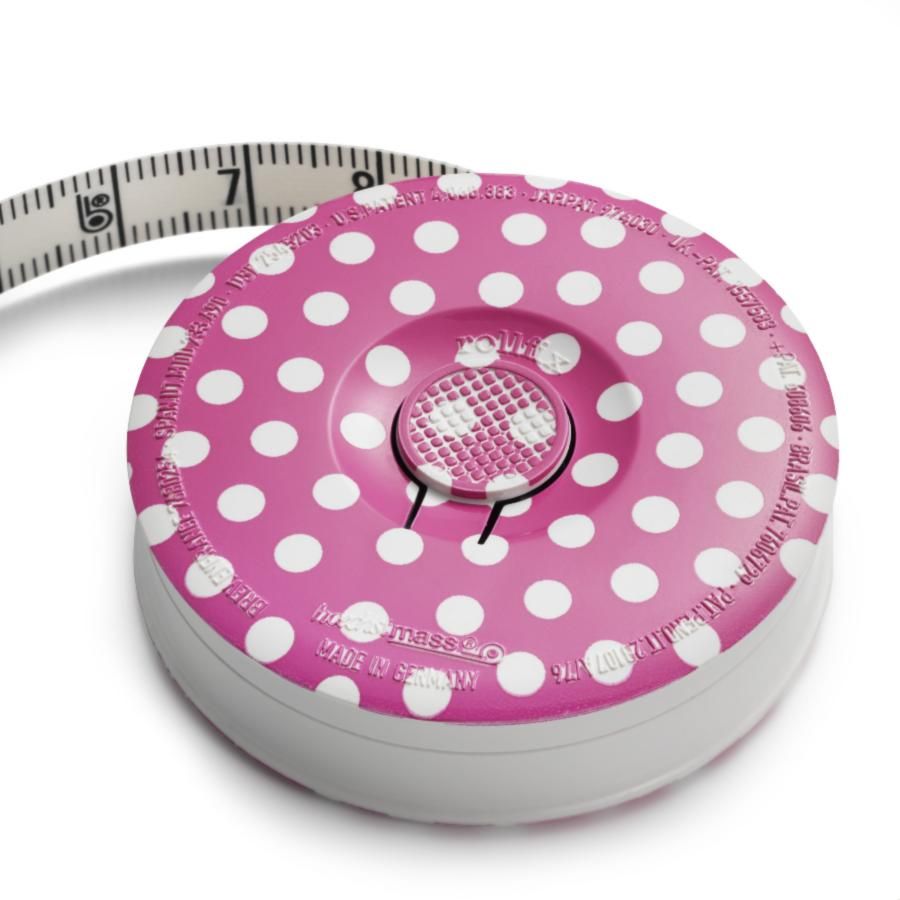 Рулетка із сантиметровою шкалою 150 см (яскраво-рожева), Prym 282714 фото