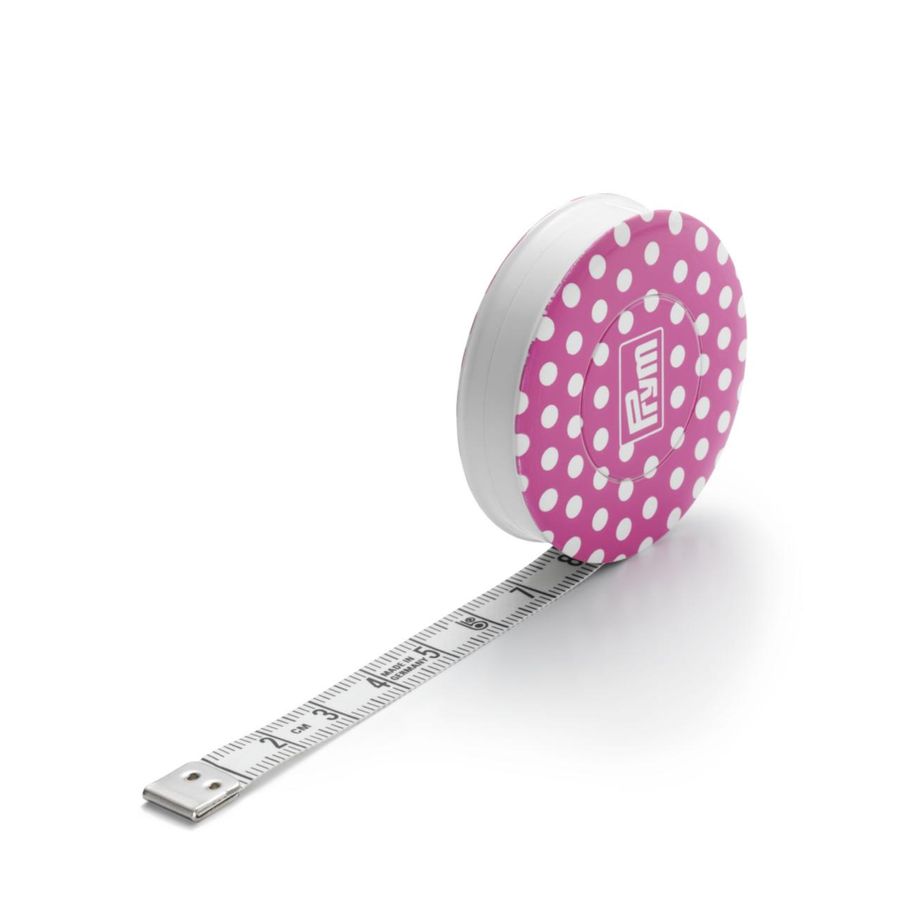 Рулетка із сантиметровою шкалою 150 см (яскраво-рожева), Prym 282714 фото