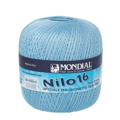 Пряжа Mondial NILO 16 Ніло_16-846_блакитний фото
