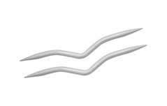 Тримач для коси вигнутий алюмінієвий (набір 2шт - 6.0 мм, 8.0 мм) KnitPro 45503 фото