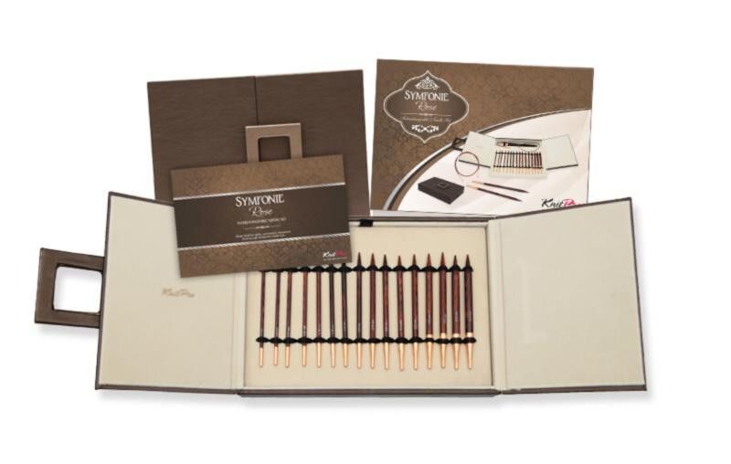 Подарочный набор деревянных съемных спиц Deluxe Symfonie Rose KnitPro 20617 фото