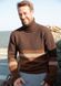 Набір для в'язання чоловічого светра з коміром гольф з пряжі Wollywasch ggh R79M8 фото 3