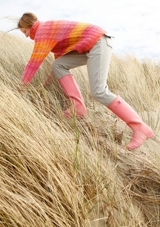 Набір для в'язання жіночого светра з мохера з пряжі KidSeda ggh R75M38 фото