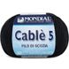 Пряжа Mondial CABLE 5 Кабле_5-200_чорний фото