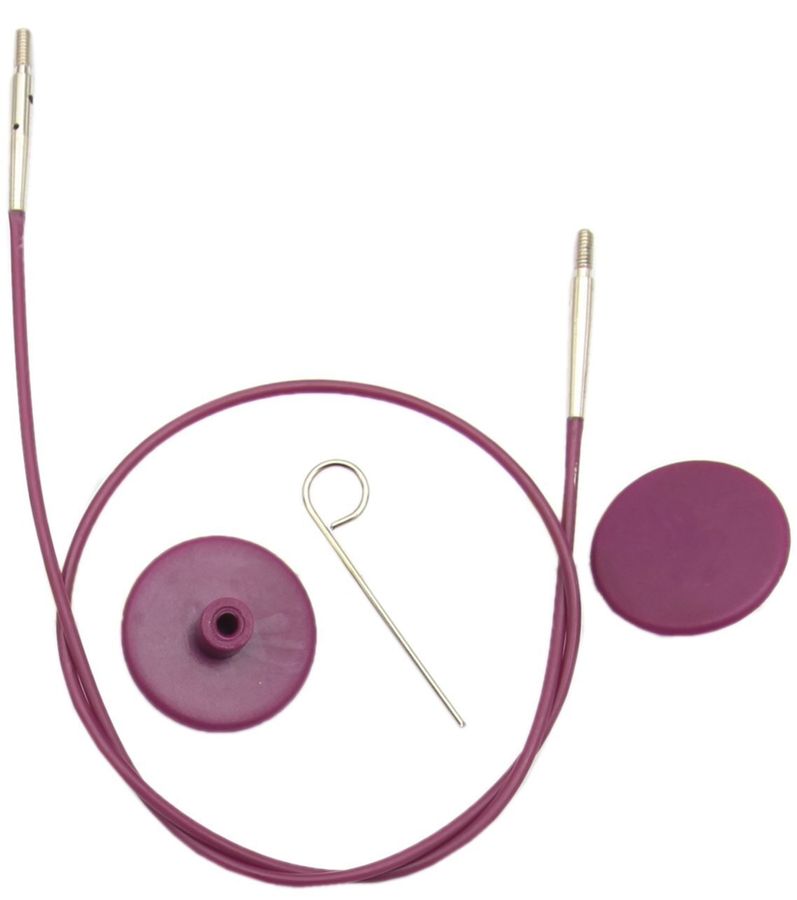 Кабель фіолетовий KnitPro 1050-50 фото