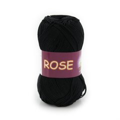 Пряжа Роза (Rose) Віта Котон, чорний, 3902-чорний
